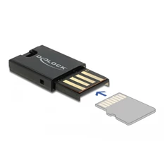 Delock 91603 Micro SD memóriakártyákhoz USB 2.0 kártyaolvasó Delock 91603 Micro SD memóriakártyákhoz USB 2.0 kártyaolvasó