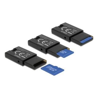 Delock 91603 Micro SD memóriakártyákhoz USB 2.0 kártyaolvasó Delock 91603 Micro SD memóriakártyákhoz USB 2.0 kártyaolvasó