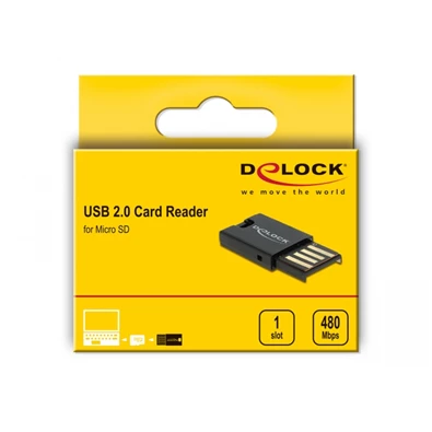 Delock 91603 Micro SD memóriakártyákhoz USB 2.0 kártyaolvasó Delock 91603 Micro SD memóriakártyákhoz USB 2.0 kártyaolvasó