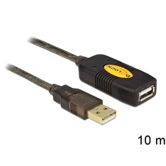 Delock 82446 USB 2.0 hosszabbító kábel, aktív 10m Delock 82446 USB 2.0 hosszabbító kábel, aktív 10m