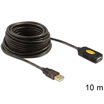 Delock 82446 USB 2.0 hosszabbító kábel, aktív 10m Delock 82446 USB 2.0 hosszabbító kábel, aktív 10m