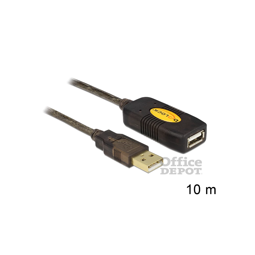 Delock 82446 USB 2.0 hosszabbító kábel, aktív 10m