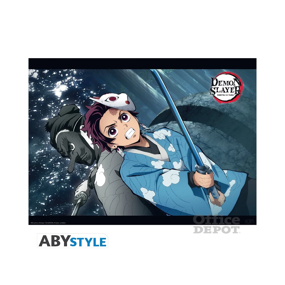 Demon Slayer "Tanjiro & Urokodaki" 52x38 cm poszter