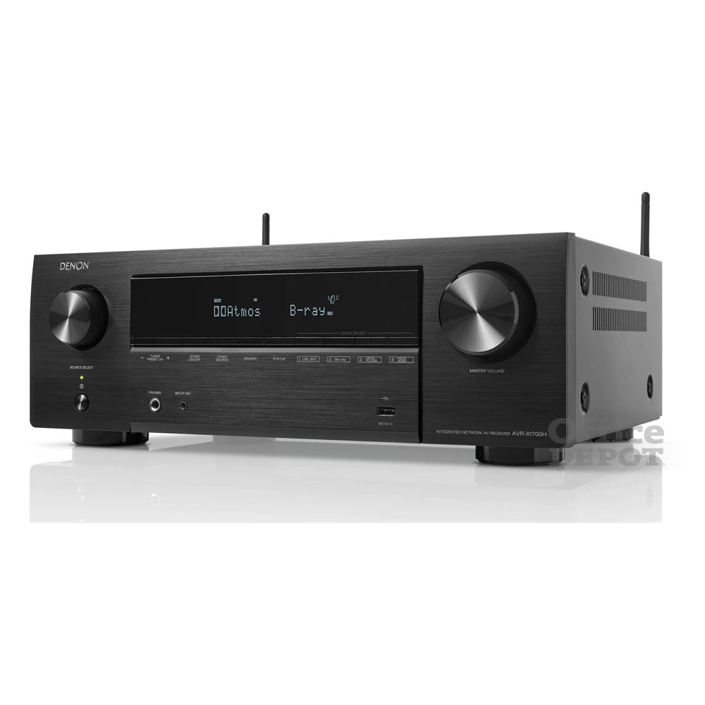 Denon AVR-X1700H 8K 7.2 csatornás fekete házimozi erősítő