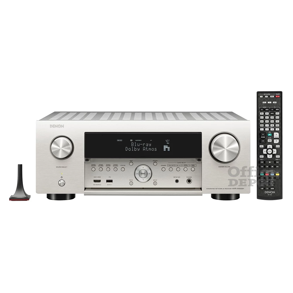 Denon AVR-X4500H Premium 9.2 csatornás ezüst házimozi rádióerősítő