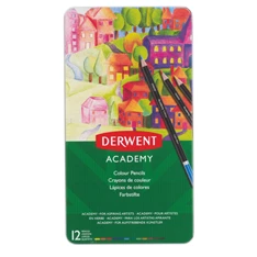 Derwent Academy 12 db-os fémdobozos színesceruza készlet Derwent Academy 12 db-os fémdobozos színesceruza készlet