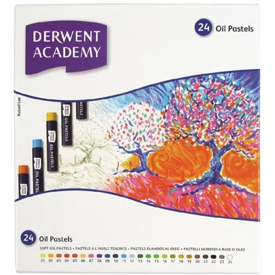 Derwent Academy 24db-os olajpasztell kréta készlet Derwent Academy 24db-os olajpasztell kréta készlet