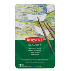 Derwent fémdobozos akvarell 12db-os színes ceruza készlet Derwent fémdobozos akvarell 12db-os színes ceruza készlet