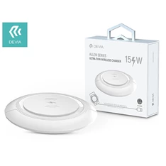 Devia ST346170 Qi univerzális vezeték nélküli töltő állomás - 15W - Allen Series V3 Ultra - fehér Devia ST346170 Qi univerzális vezeték nélküli töltő állomás - 15W - Allen Series V3 Ultra - fehér