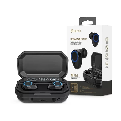 Devia ST355158 Joy A12 fekete True Wireless Bluetooth fülhallgató Devia ST355158 Joy A12 fekete True Wireless Bluetooth fülhallgató