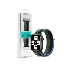 Devia ST364679 Apple Watch 38/40/41mm zöld/fekete szövet sport szíj