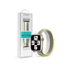 Devia ST364693 Apple Watch 38/40/41mm fehér/szürke szövet sport szíj Devia ST364693 Apple Watch 38/40/41mm fehér/szürke szövet sport szíj