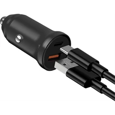 Devia ST385360 Smart Mini PD 30W+QC 3.0 USB+Type-C szivargyújtó töltő adapater Devia ST385360 Smart Mini PD 30W+QC 3.0 USB+Type-C szivargyújtó töltő adapater