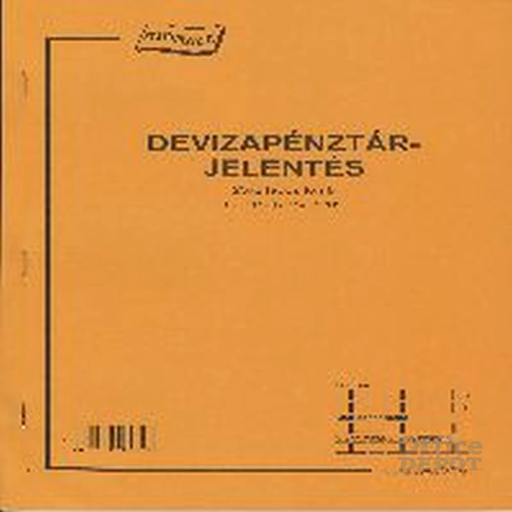 C.318-123/V A4 25x2lapos álló "Deviza pénztárjelentés" nyomtatvány