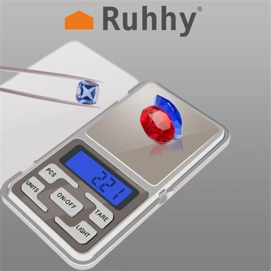 Ruhhy 500g-ig digitális zseb és ékszermérleg, mérési pontosság 0,1g Ruhhy 500g-ig digitális zseb és ékszermérleg, mérési pontosság 0,1g