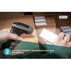 Digitus DA-81003 BT/RJ45/USB 1D/2D kézi vonalkódolvasó USB kit állvánnyal Digitus DA-81003 BT/RJ45/USB 1D/2D kézi vonalkódolvasó USB kit állvánnyal