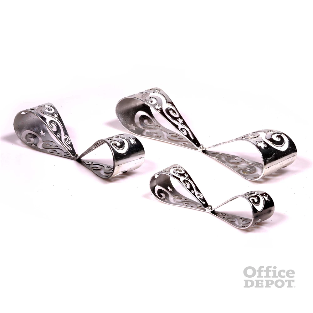 Doboz alakú /1db 20cm, 1db 25cm, 1db 30cm/ kék-ezüst fémdoboz műanyag masnival dekor szett