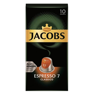 Douwe Egberts Jacobs Espresso Classico Nespresso kompatibilis 10 db kávékapszula Douwe Egberts Jacobs Espresso Classico Nespresso kompatibilis 10 db kávékapszula