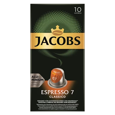 Douwe Egberts Jacobs Espresso Classico Nespresso kompatibilis 10 db kávékapszula Douwe Egberts Jacobs Espresso Classico Nespresso kompatibilis 10 db kávékapszula