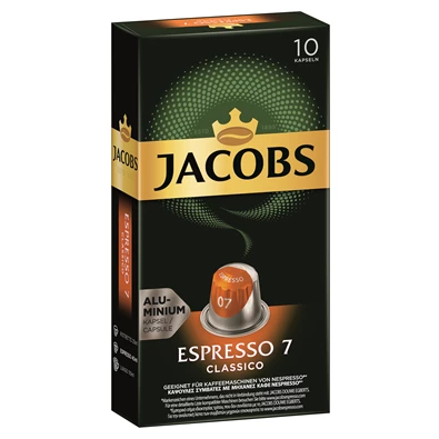 Douwe Egberts Jacobs Espresso Classico Nespresso kompatibilis 10 db kávékapszula Douwe Egberts Jacobs Espresso Classico Nespresso kompatibilis 10 db kávékapszula