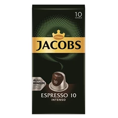 Douwe Egberts Jacobs Espresso Intenso Nespresso kompatibilis 10 db kávékapszula Douwe Egberts Jacobs Espresso Intenso Nespresso kompatibilis 10 db kávékapszula