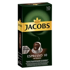 Douwe Egberts Jacobs Espresso Intenso Nespresso kompatibilis 10 db kávékapszula Douwe Egberts Jacobs Espresso Intenso Nespresso kompatibilis 10 db kávékapszula