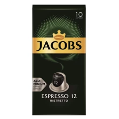 Douwe Egberts Jacobs Espresso Ristretto Nespresso kompatibilis 10 db kávékapszula Douwe Egberts Jacobs Espresso Ristretto Nespresso kompatibilis 10 db kávékapszula