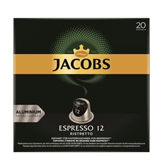 Douwe Egberts Jacobs Espresso Ristretto Nespresso kompatibilis 20 db kávékapszula Douwe Egberts Jacobs Espresso Ristretto Nespresso kompatibilis 20 db kávékapszula