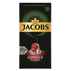 Douwe Egberts Jacobs Lungo Classico Nespresso kompatibilis 10 db kávékapszula Douwe Egberts Jacobs Lungo Classico Nespresso kompatibilis 10 db kávékapszula