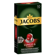 Douwe Egberts Jacobs Lungo Classico Nespresso kompatibilis 10 db kávékapszula Douwe Egberts Jacobs Lungo Classico Nespresso kompatibilis 10 db kávékapszula