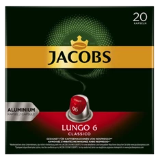 Douwe Egberts Jacobs Lungo Classico Nespresso kompatibilis 20 db kávékapszula Douwe Egberts Jacobs Lungo Classico Nespresso kompatibilis 20 db kávékapszula