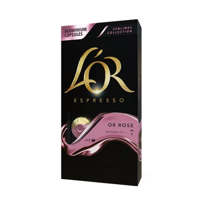 Douwe Egberts L`OR Sublimes Or Rose Nespresso kompatibilis 10 db kávékapszula Douwe Egberts L`OR Sublimes Or Rose Nespresso kompatibilis 10 db kávékapszula