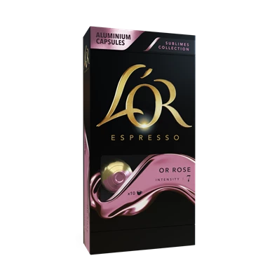Douwe Egberts L`OR Sublimes Or Rose Nespresso kompatibilis 10 db kávékapszula Douwe Egberts L`OR Sublimes Or Rose Nespresso kompatibilis 10 db kávékapszula