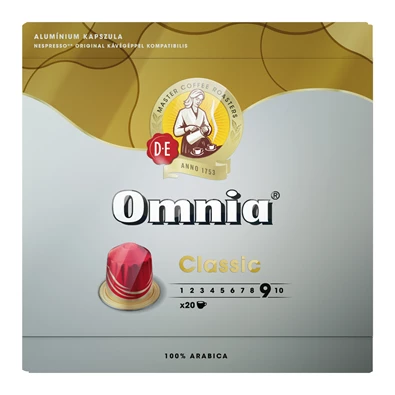 Douwe Egberts Omnia Classico NCC Nespresso kompatibilis 20 db kávékapszula Douwe Egberts Omnia Classico NCC Nespresso kompatibilis 20 db kávékapszula