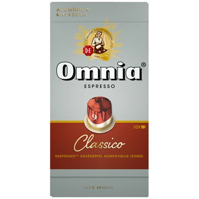 Douwe Egberts Omnia Classico Nespresso kompatibilis 10 db kávékapszula Douwe Egberts Omnia Classico Nespresso kompatibilis 10 db kávékapszula