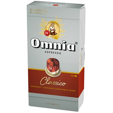 Douwe Egberts Omnia Classico Nespresso kompatibilis 10 db kávékapszula Douwe Egberts Omnia Classico Nespresso kompatibilis 10 db kávékapszula