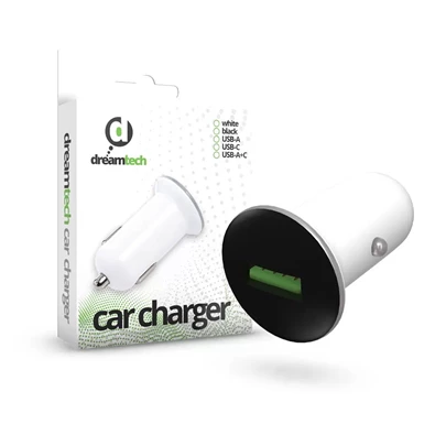 Dreamtech 124332 QC3.0 univerzális fekete autós töltő Dreamtech 124332 QC3.0 univerzális fekete autós töltő