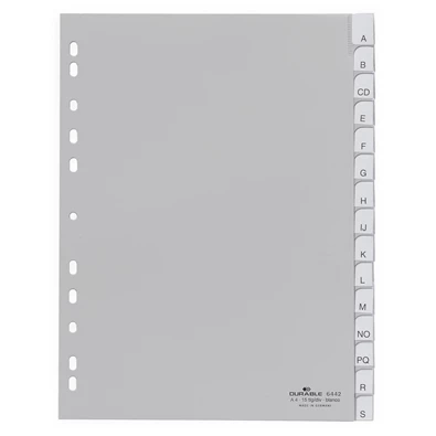 Durable 15 részes PP elválasztólap Durable 15 részes PP elválasztólap