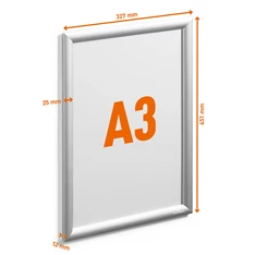 Durable A3 ezüst alumínium keret Durable A3 ezüst alumínium keret