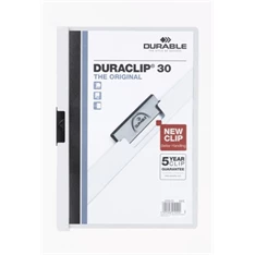Durable Duraclip A4 30lapos fehér clip-mappa
