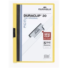 Durable Duraclip A4 30lapos sárga clip-mappa