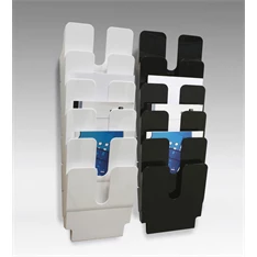 Durable Flexiplus A4 6 rekeszes fekete prospektustartó Durable Flexiplus A4 6 rekeszes fekete prospektustartó
