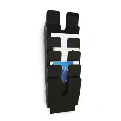 Durable Flexiplus A4 6 rekeszes fekete prospektustartó Durable Flexiplus A4 6 rekeszes fekete prospektustartó
