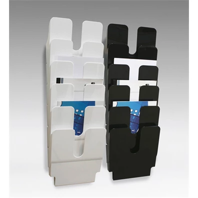 Durable Flexiplus A4 6 rekeszes fekete prospektustartó Durable Flexiplus A4 6 rekeszes fekete prospektustartó