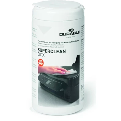 Durable SUPERCLEAN BOX 100 műanyag felületre tisztítókendő Durable SUPERCLEAN BOX 100 műanyag felületre tisztítókendő