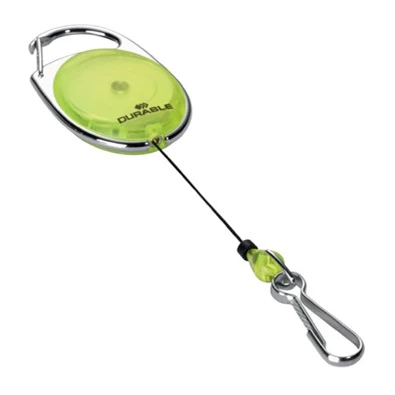 Durable Style jojós karabineres 1db sárga névkitűző tartó Durable Style jojós karabineres 1db sárga névkitűző tartó