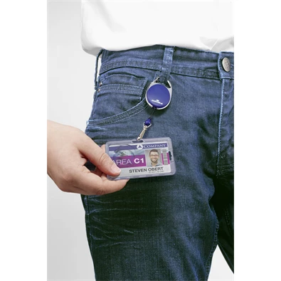 Durable Style jojós karabineres 1db fekete névkitűző tartó Durable Style jojós karabineres 1db fekete névkitűző tartó