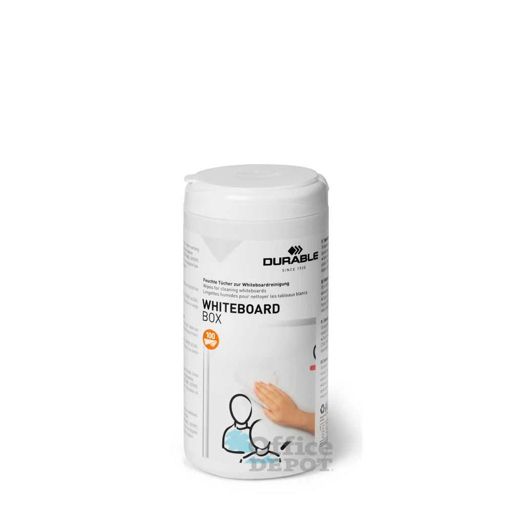 Durable Whiteboard 100 db-os táblatisztító kendő