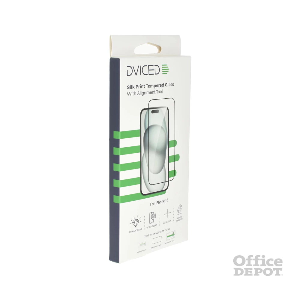 Dviced DV520001 iPhone 15 9H üveg kijelzővédő fólia