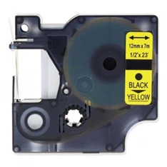Dymo D1 12mmx7m fekete/sárga feliratozógép szalag Dymo D1 12mmx7m fekete/sárga feliratozógép szalag